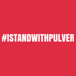 I Stand With Pulver T-Shirt - Red Design